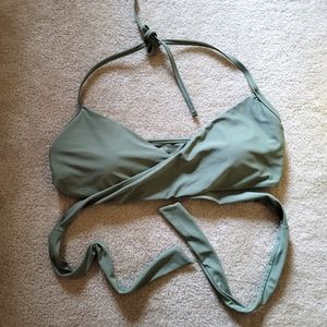 Aerie cross bikini top